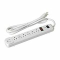 Livewire 7 Outlet Plastic Power Strip, 6 ft. LI3479159